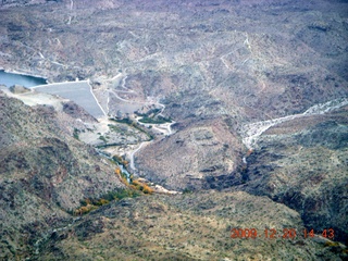 aerial - Alamo Lake dam