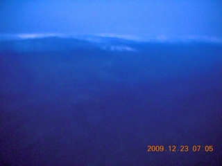 1 72p. aerial - pre-dawn clouds and mountains