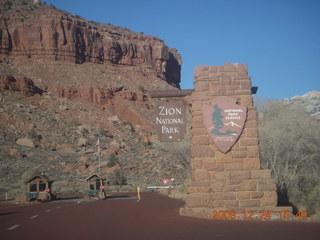 138 72q. Zion National Park - entrance sign