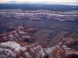 1221 73a. aerial - Grand Canyon with snow