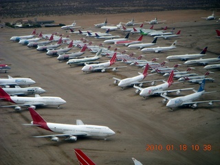 Pinal Airport (MJZ) - skydiver landing