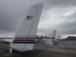 five Beech Starships at Marana Airport (AVQ)