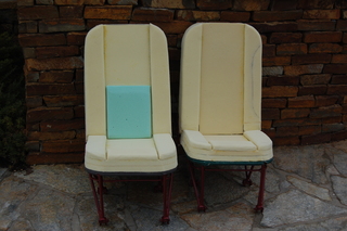 my new airplane seats for N4372J - foam