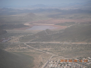 Cave Creek Dam with water