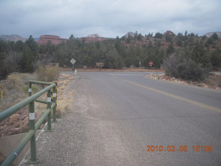 near Dry Creek in Sedona with water in it