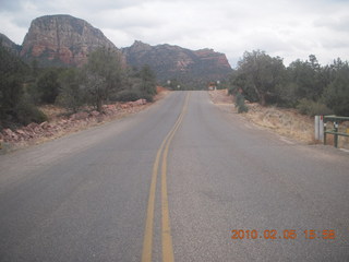 near Dry Creek in Sedona with water in it