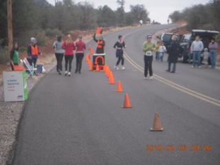 Sedona half-marathon turn aroundSedona half-marathon