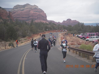 Sedona half-marathon - along the course