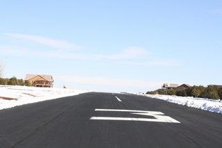 Sean's snow covered Mogollon Airpark