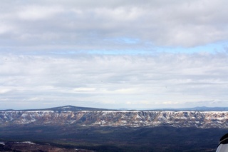 Sean's aerial snow-covered Mogollon Rim
