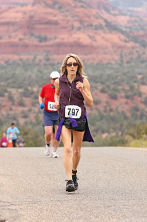 Sedona half marathon - Christine