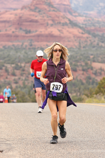Sedona half marathon - Christine