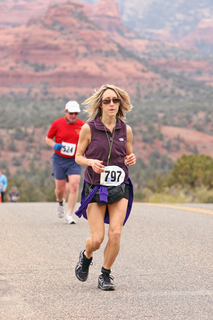 Sedona half marathon - Christine
