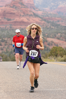 Sedona half marathon - Christine