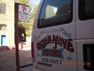 Bisbee breakfast - our van