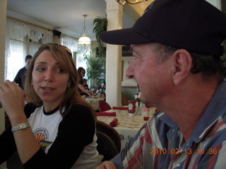 Bisbee breakfast - Julie and Ken Calman