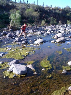 1176 765. Metate Trail hike - Steve's picture - Adam crossing