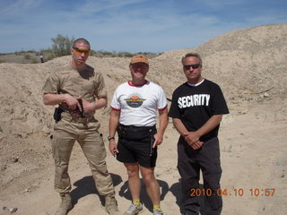 Gila Bend (E63) fly in - at the range - Rich, Adam, Tim