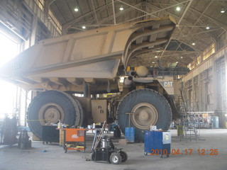 Bagdad (E51) mine tour - repair facility - Adam and giant tire