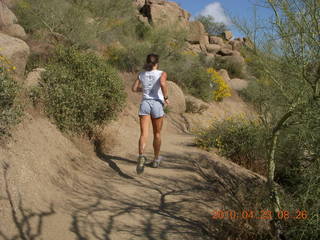 Pinnacle Peak hike - runner