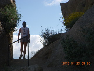 Pinnacle Peak hike - runner