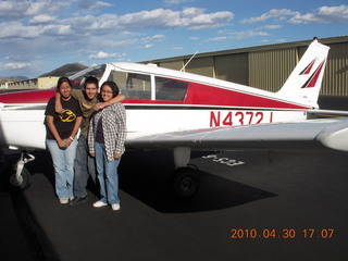 Kim, Mike, Terrilyne, and N4372J at Deer Valley (DVT)