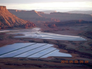 11 772. aerial - evaporating ponds for salt
