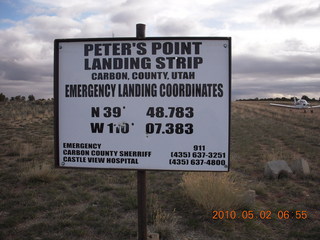39 772. Sage Brush, Peter's Point sign