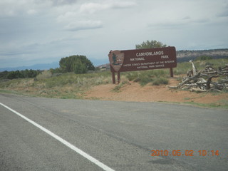 82 772. road to Canyonlands National Park - sign
