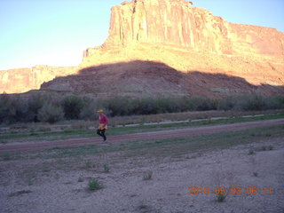 12 773. Mineral Canyon airstrip - Adam running