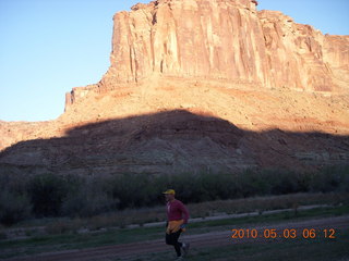 14 773. Mineral Canyon airstrip - Adam running