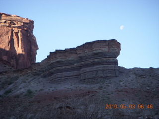 50 773. Mineral Canyon airstrip run with moon