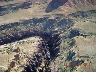 99 773. aerial - Mexican Mountain airstrip area - slot canyon