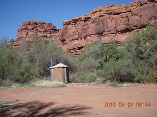 61 774. Canyonlands Lathrop Trail hike - outhouse at Colorado River