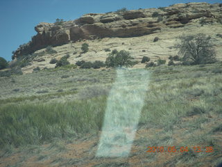 175 774. Canyonlands Lathrop Trail hike - my note on the dashboard