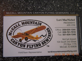 180 774. McCall Mountain flying card