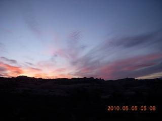 3 775. Arches National Park road at dawn