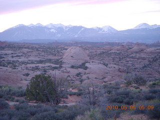 4 775. Arches National Park road at dawn