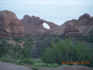 8 775. Arches National Park road at dawn