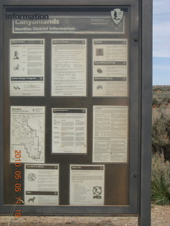 58 775. Drive to Canyonlands Needles - sign