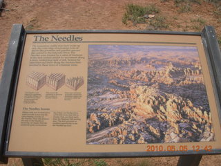81 775. Canyonlands National Park Needles - sign