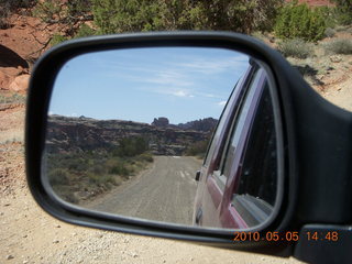 191 775. Canyonlands National Park Needles - rearview mirror