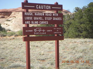 192 775. Canyonlands National Park Needles - sign
