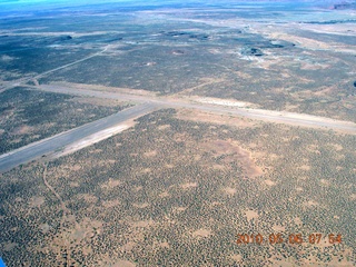 aerial - AZ Mineral airstrip, Utah