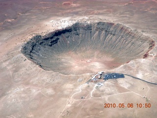 71 776. aerial - meteor crater near Winslow