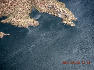 82 776. aerial - whitewater waves on Bartlett Reservior