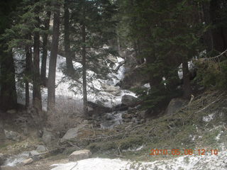 drive up Mt. Graham - waterfall