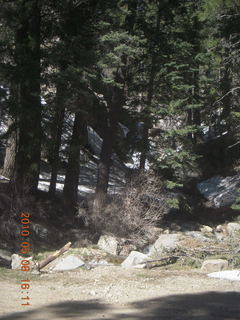 drive down Mt. Graham - waterfall