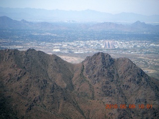 aerial - McDowell Mountains and Scottsdale Airport (SDL)