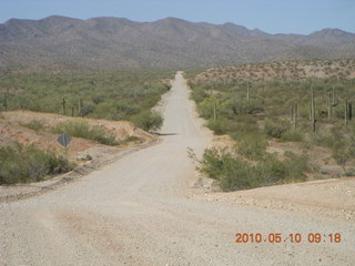 Alamo Lake run - end of airstrip runway